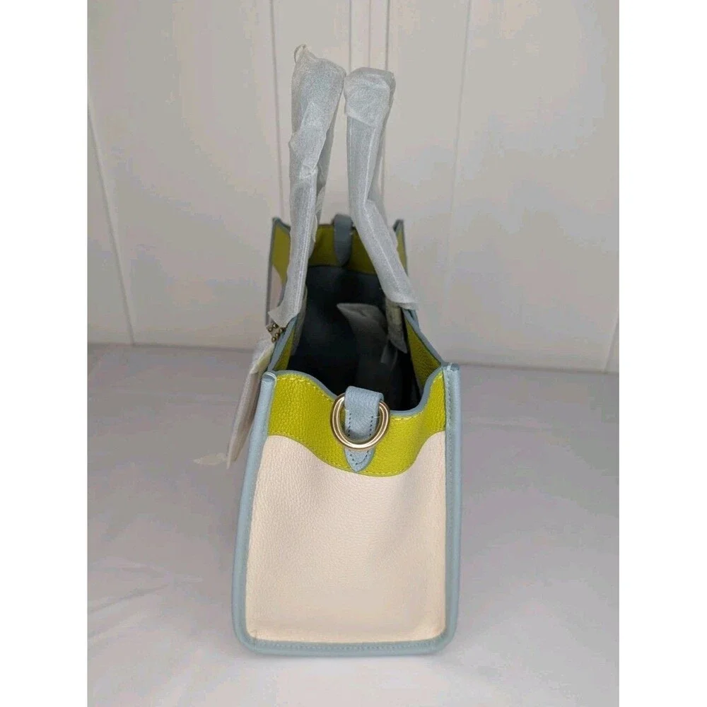 Coach Field tote 30, Colorblock with coach badge, Chalk Multi, NWT - Picture 2 of 10